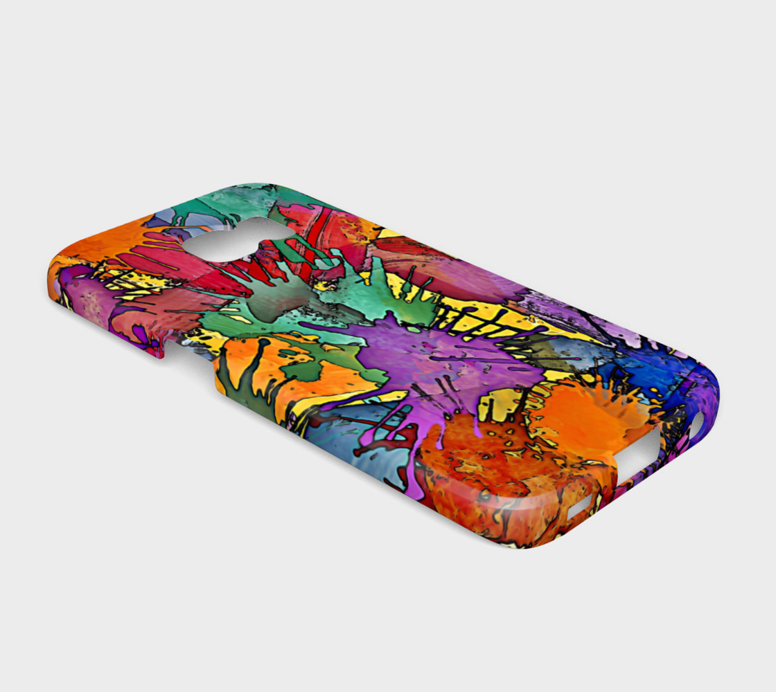 Multicolored Brush Splashes Black Contour preview #2