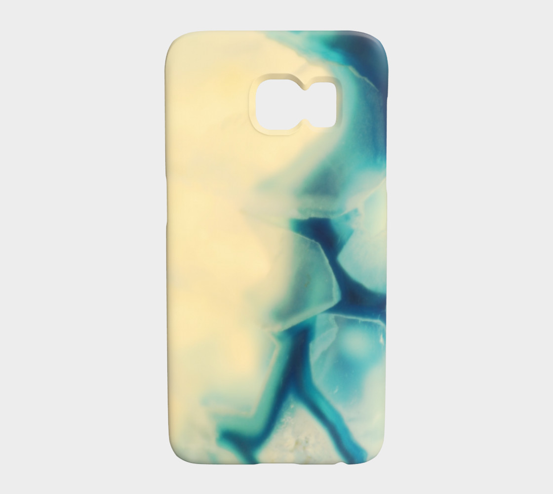 Eclectic Sapphire Blue Cream Crystal Pattern preview #1