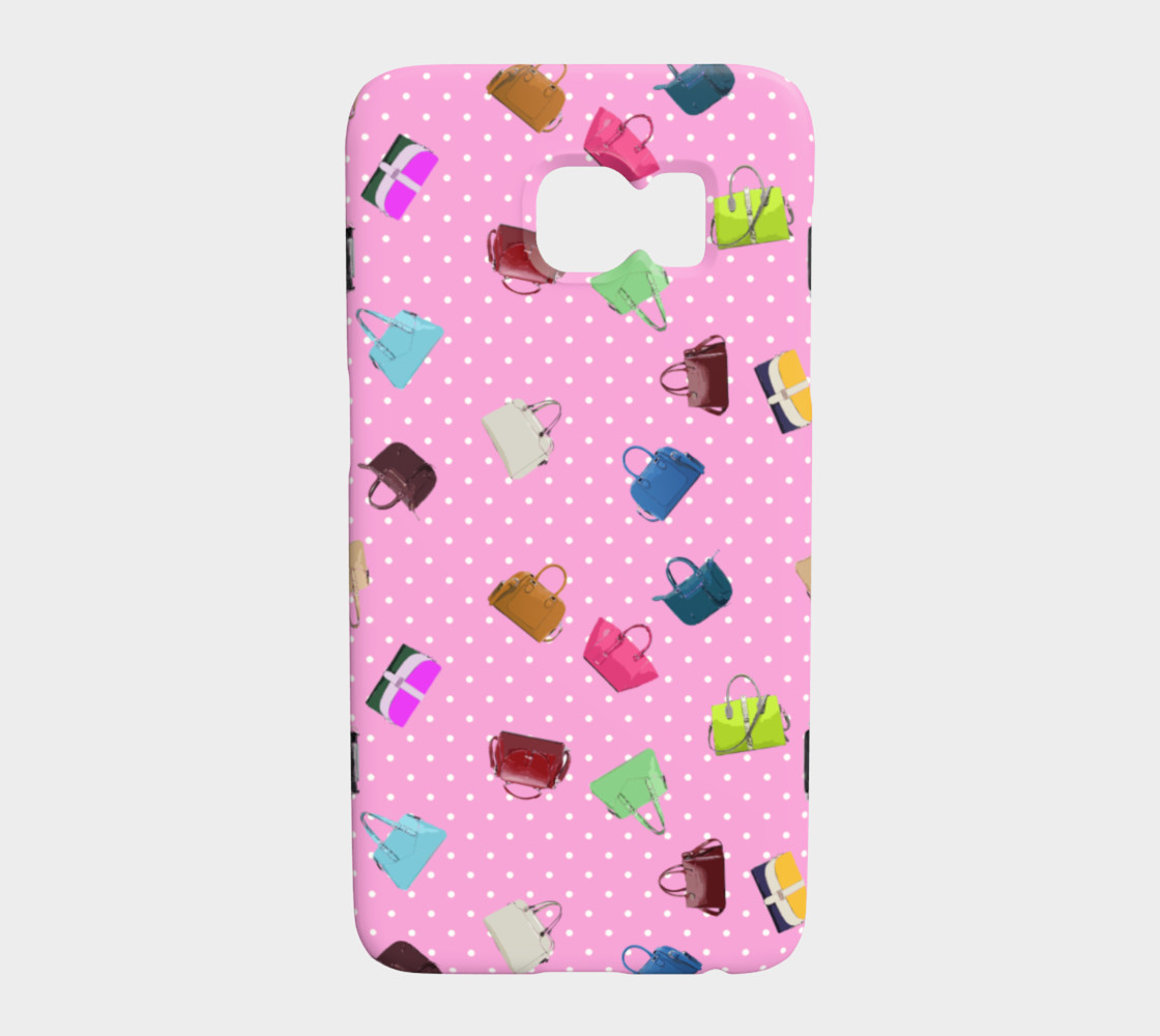 Purses, Polka Dots and Pink Background preview #1
