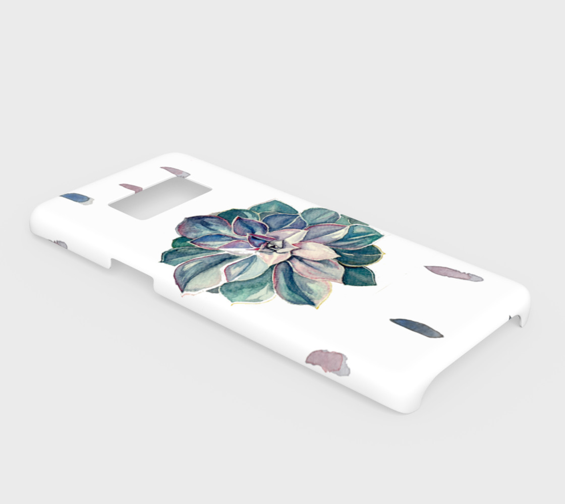 Watercolor Succulent Samsung S8 Cover (Cool Palette) preview #2