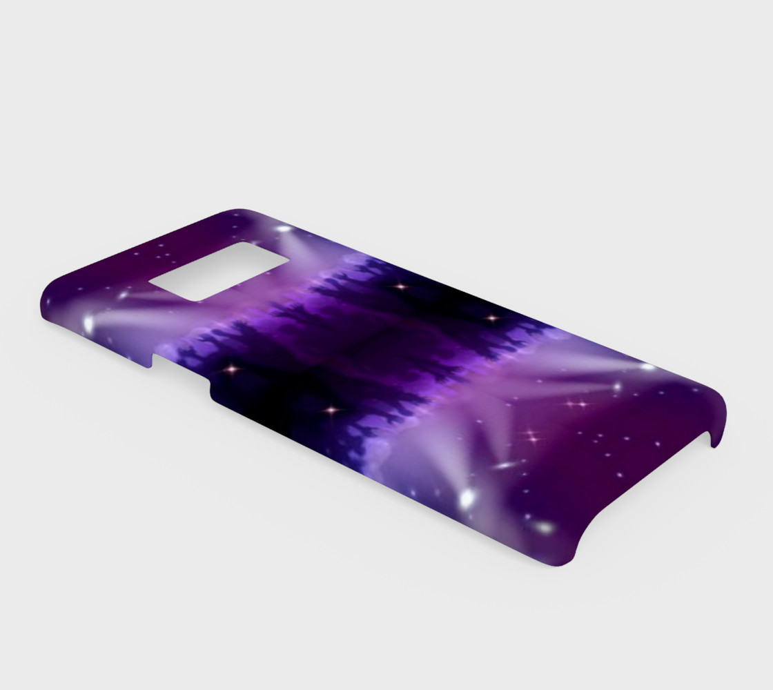 Purple and Blue Burst Samsung Galaxy S8 Phone Case preview #2