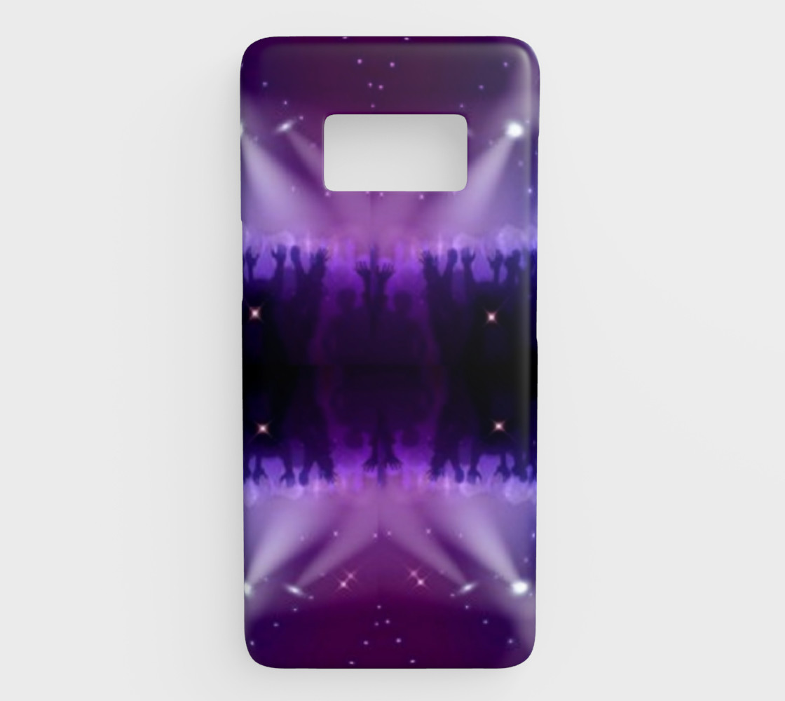 Purple and Blue Burst Samsung Galaxy S8 Phone Case preview #1