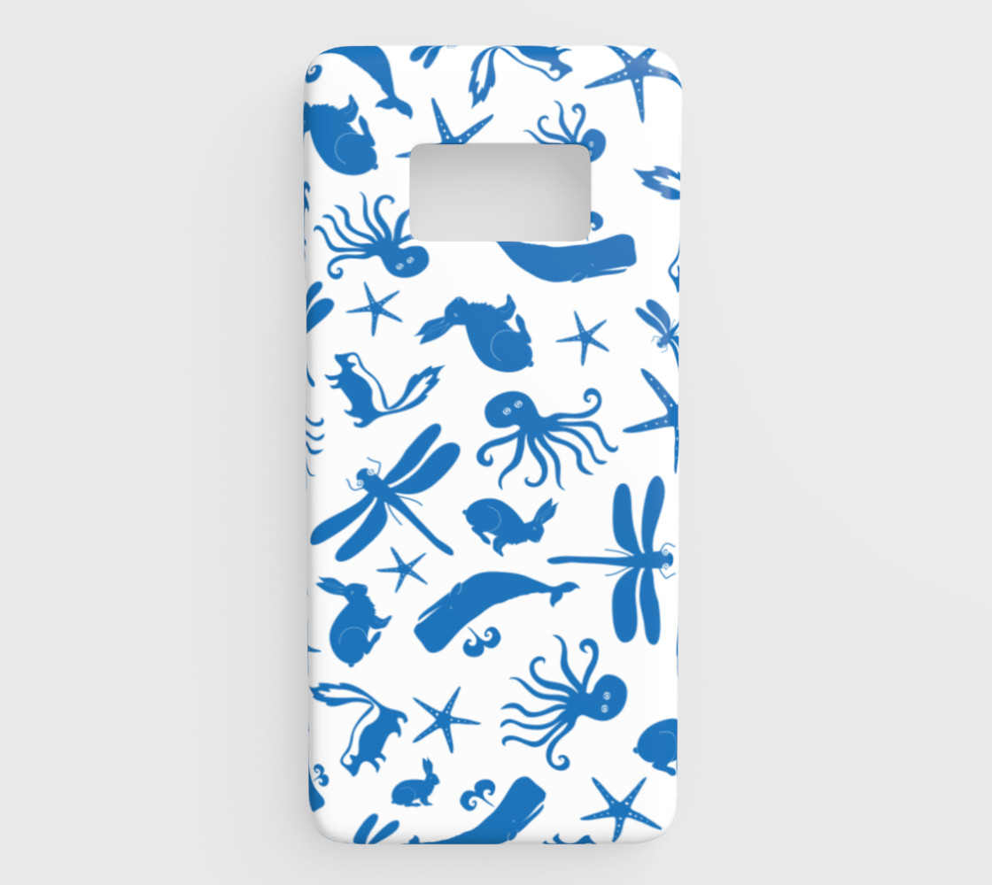 Multi Creature - Blue on White preview #1