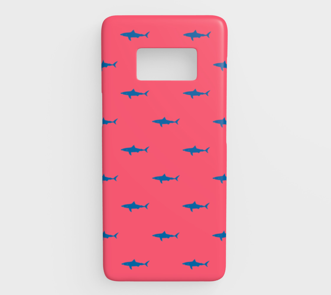 Shark - Blue on Coral preview #1