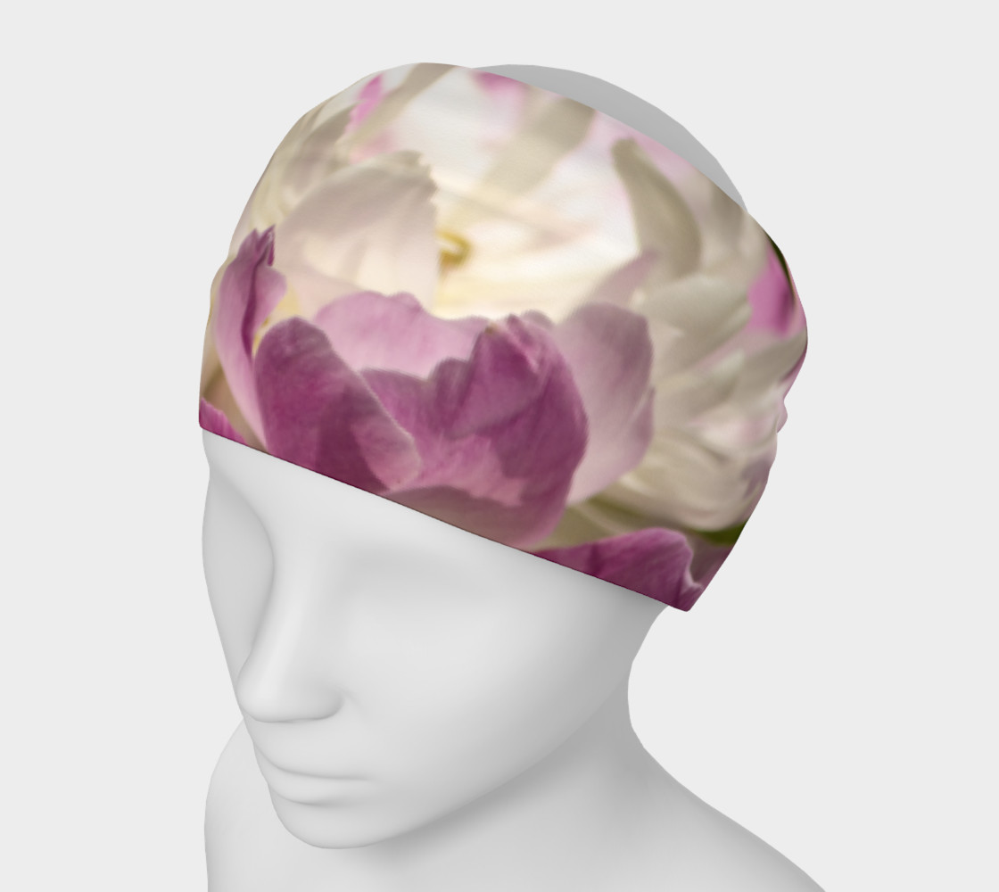 Pink Peony Headband 3D preview