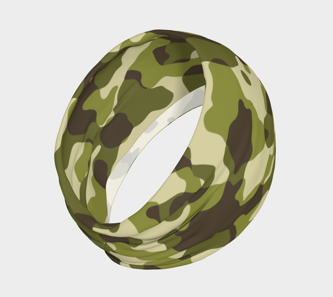 Green Camouflage Headband thumbnail #3