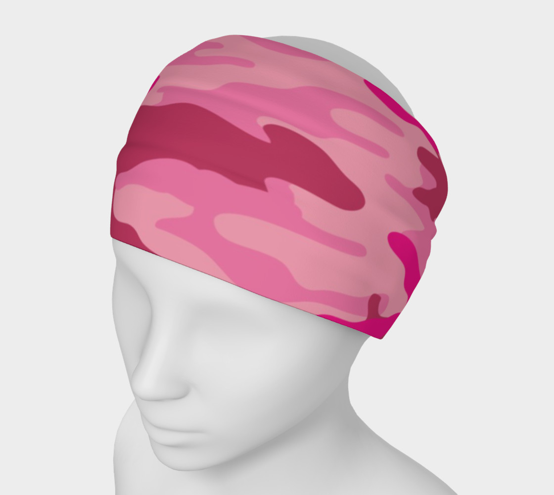 Pink Camouflage Headband preview #1