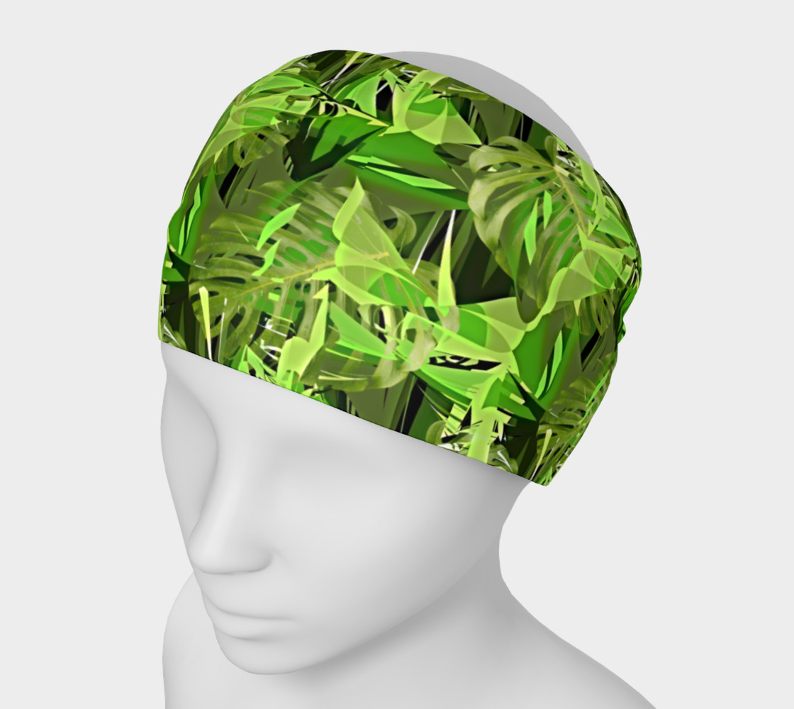Green Tropical Leaves 3D preview