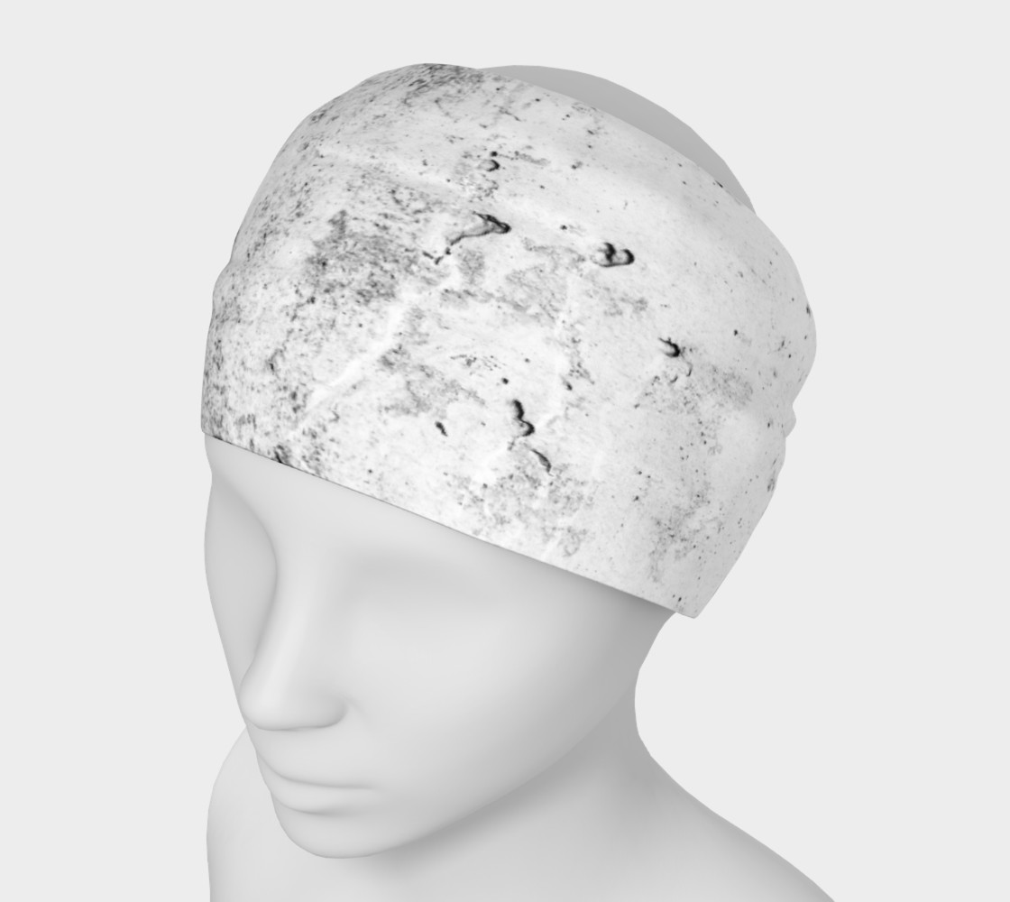Black & White Concrete Pattern Headband preview #1
