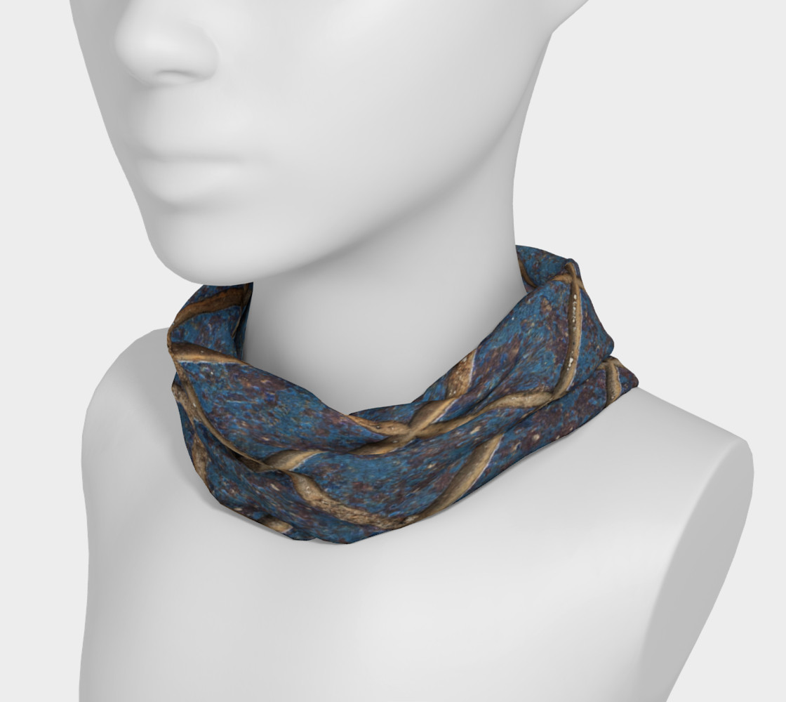 Grooved Blue Steel Pattern Headband preview #3