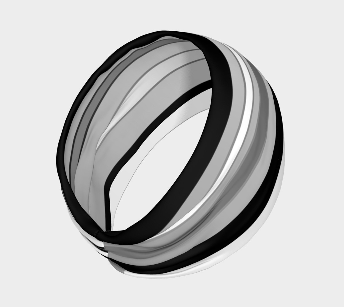 Ombre Stripes in Black, White and Gray preview #2