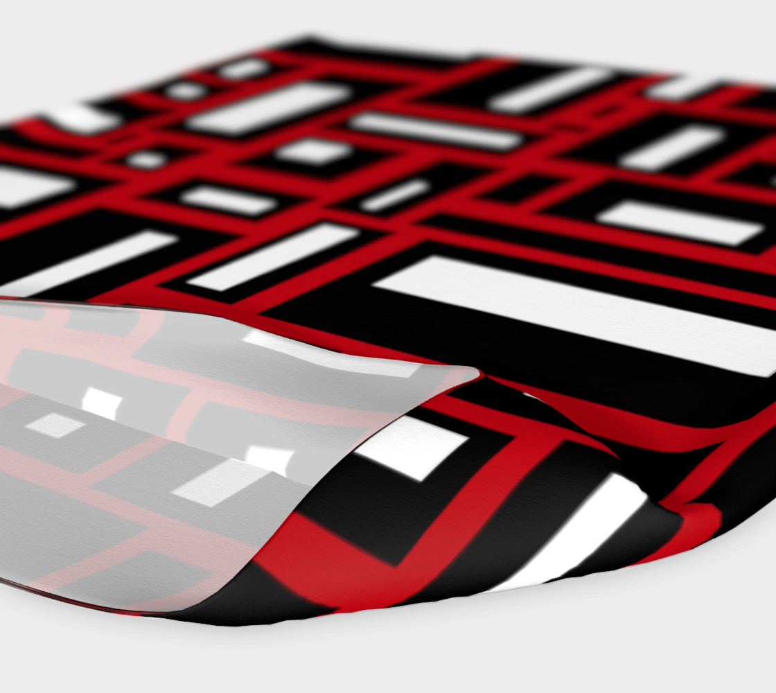 Simple Geometric in Black, White and Red 1 preview #4