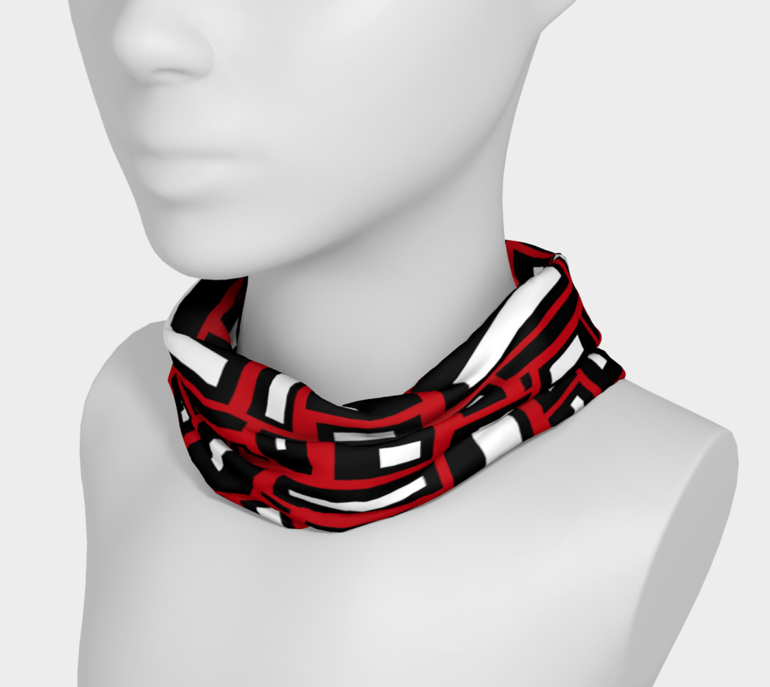 Simple Geometric in Black, White and Red 1 preview #3