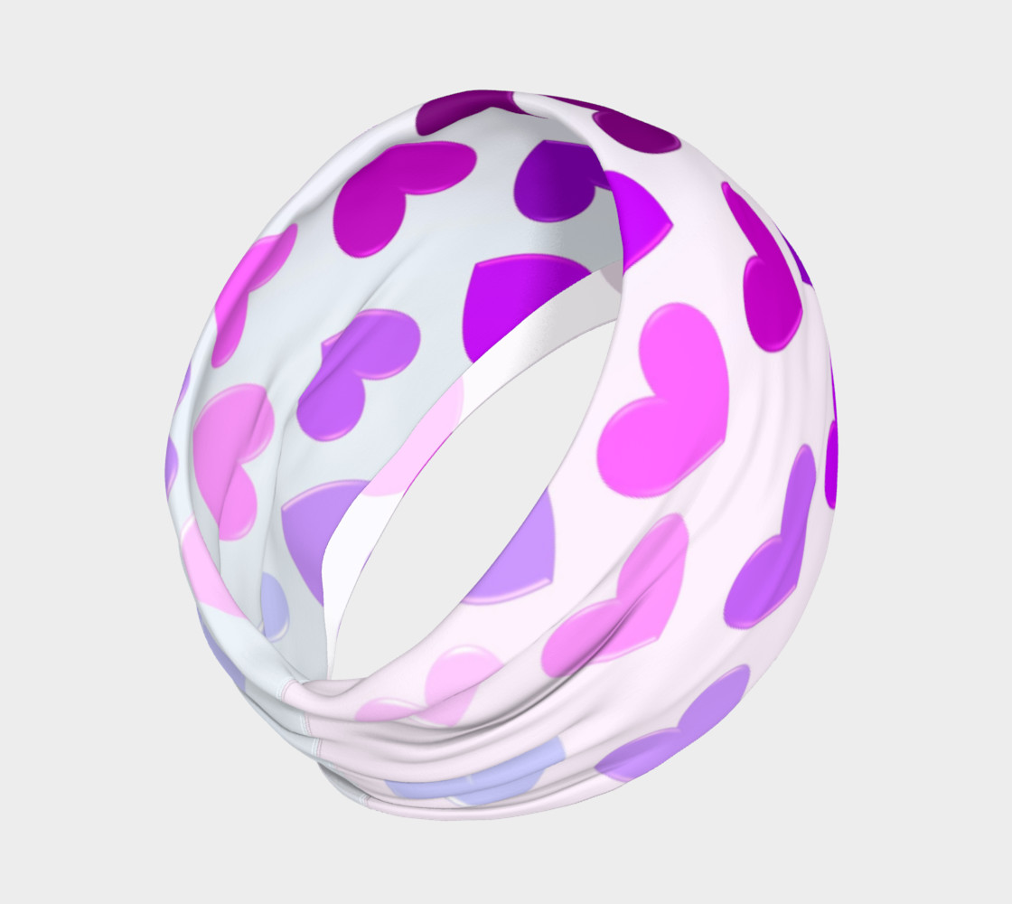 Purple Hearts Headband preview #2