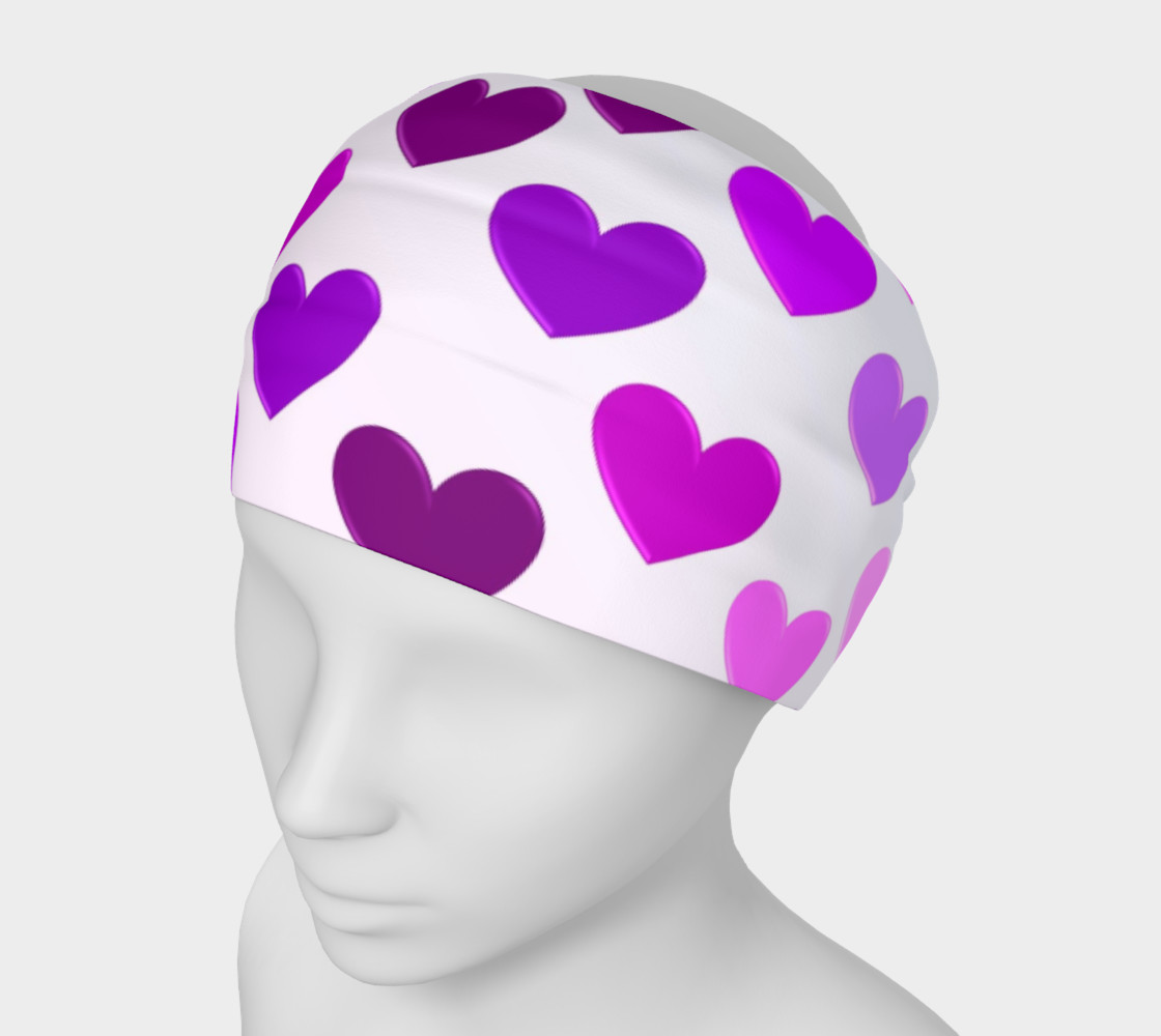 Purple Hearts Headband preview #1