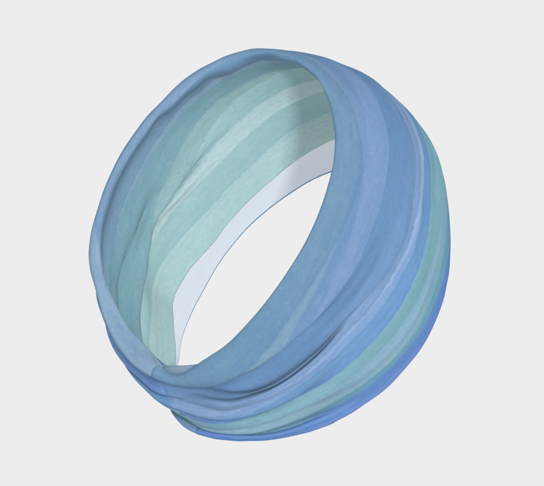 Lilac Watercolor Waves Headband preview #2
