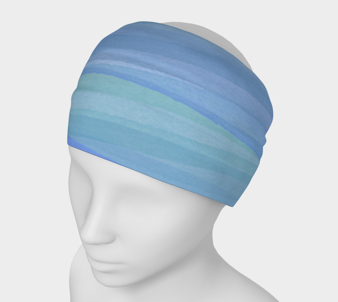 Lilac Watercolor Waves Headband preview #1