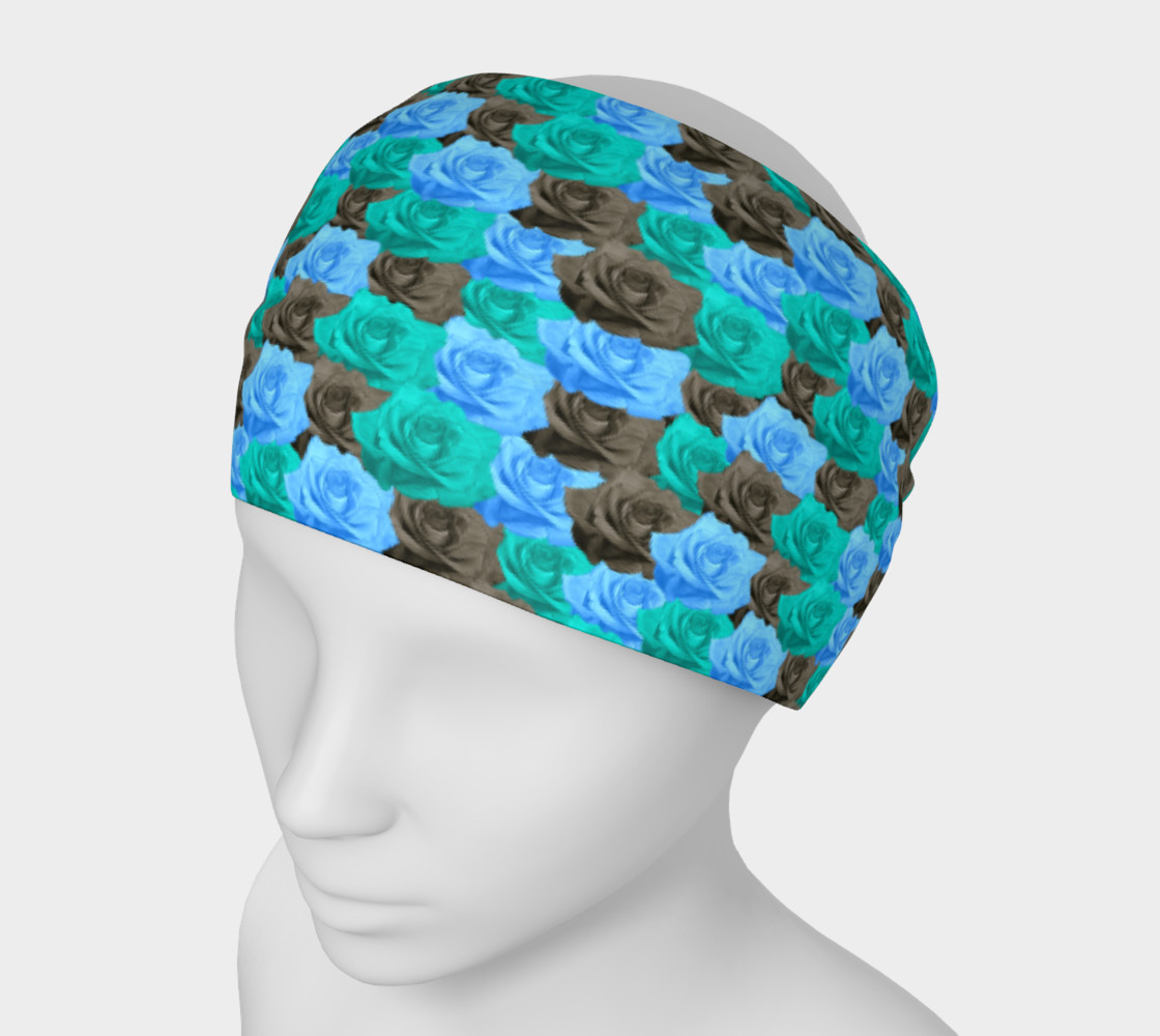 Blue Roses Headband Miniature #2