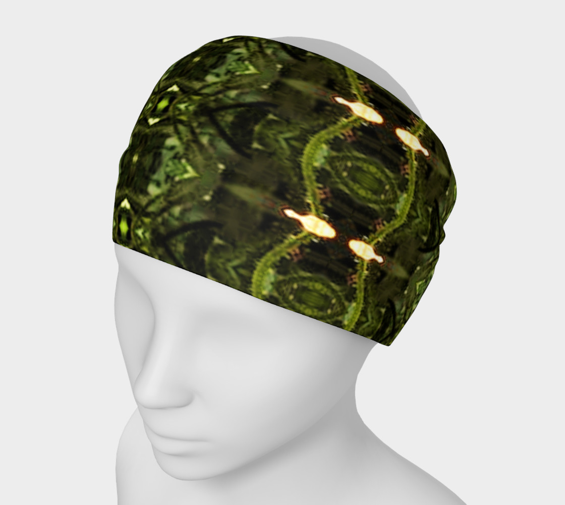 Jungle Print Abstract in Green 3D preview