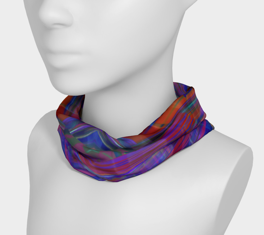Tartan Cliffs Blues and Reds Headband preview #3