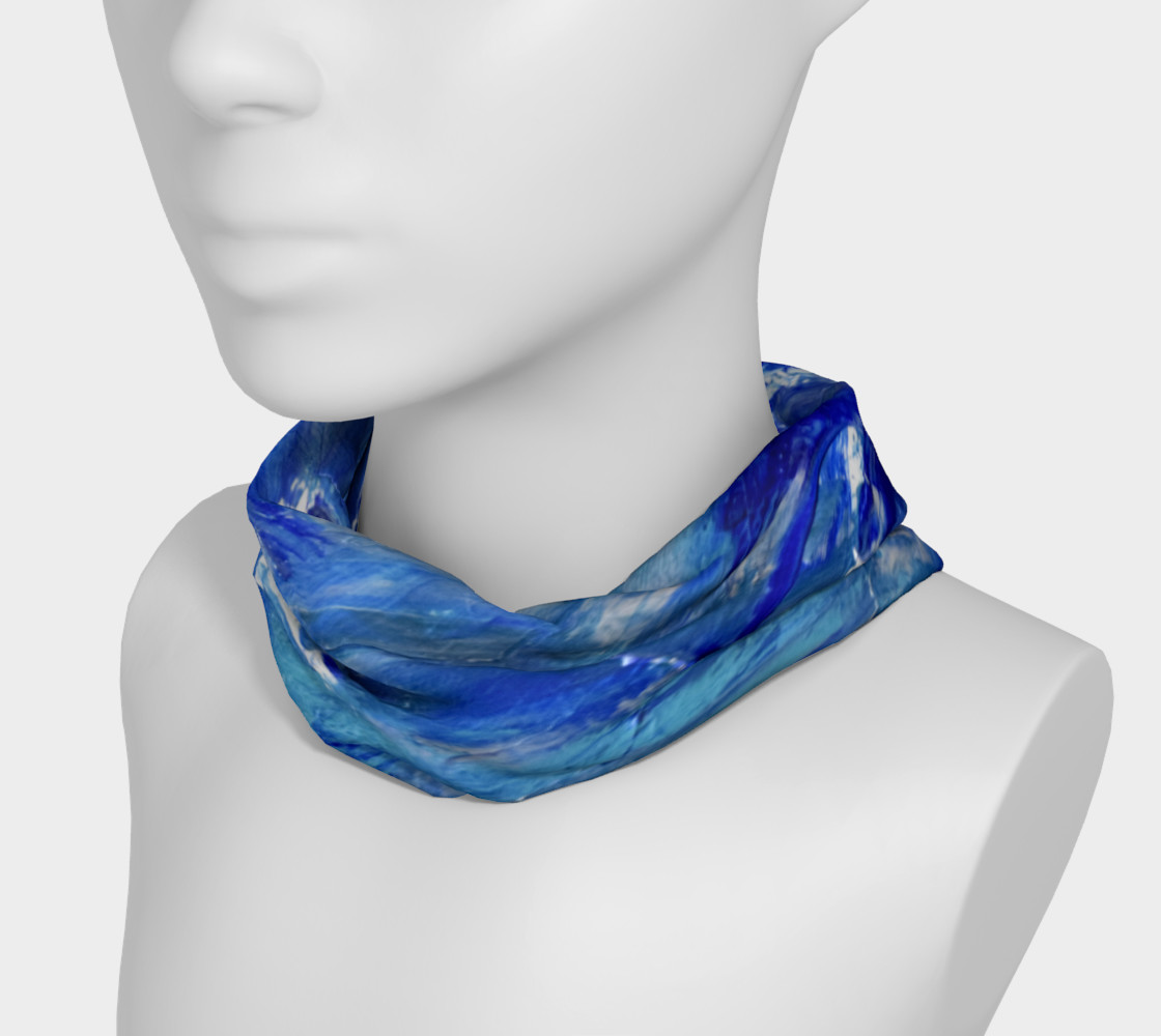 Headband or Scarf: Shimmer Waves Swooshes Art by Janet Gervers preview #3