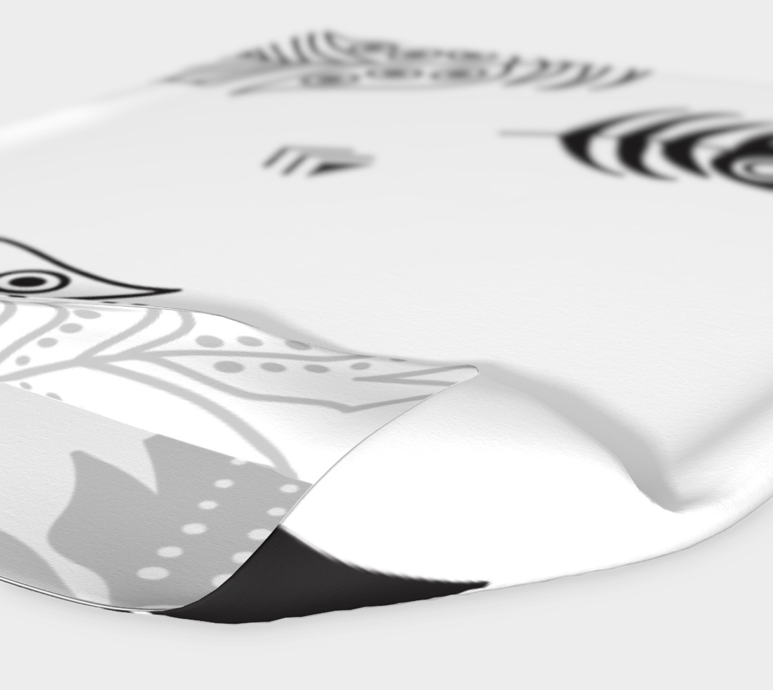 Black & White Feather Headband preview #4