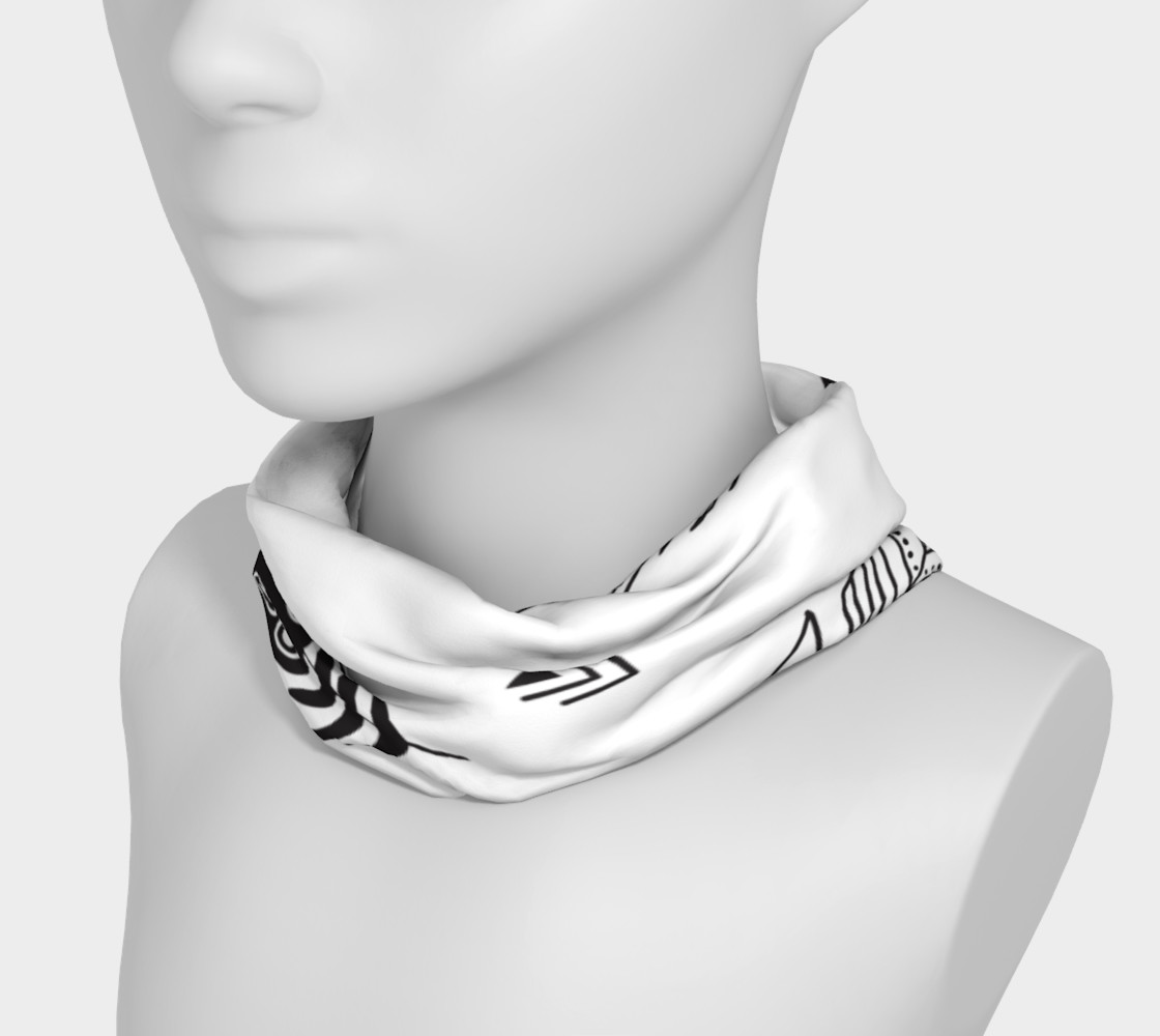 Black & White Feather Headband preview #3