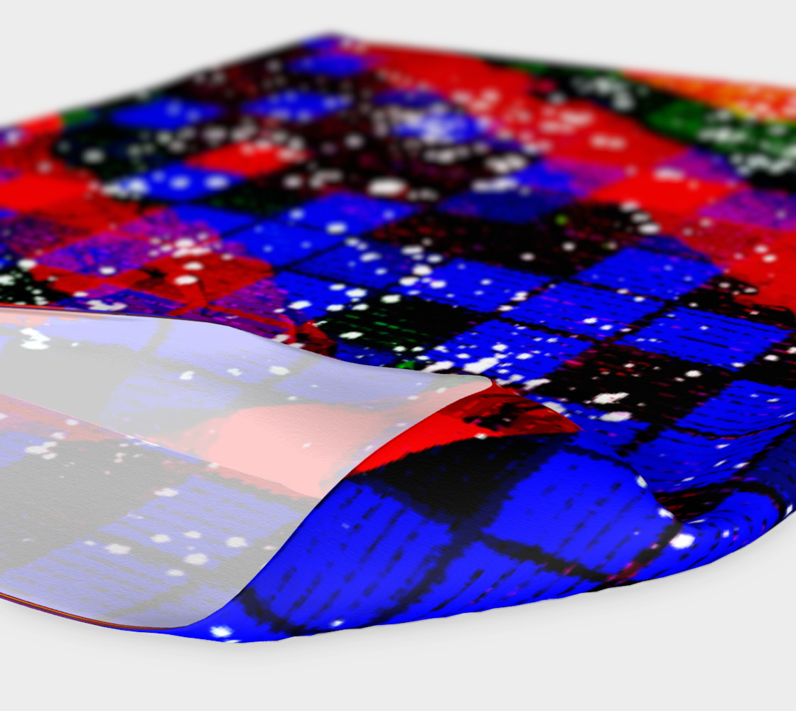 Fiery Colorful Grunge Squares and Stripes Headband preview #4