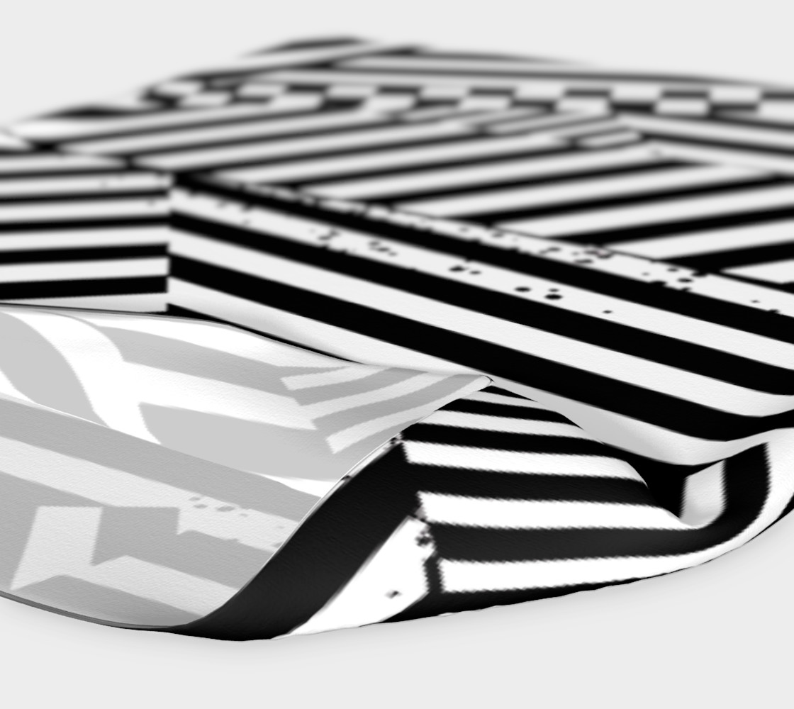 Black White Patchwork Stripes Checkerboard Headband preview #4