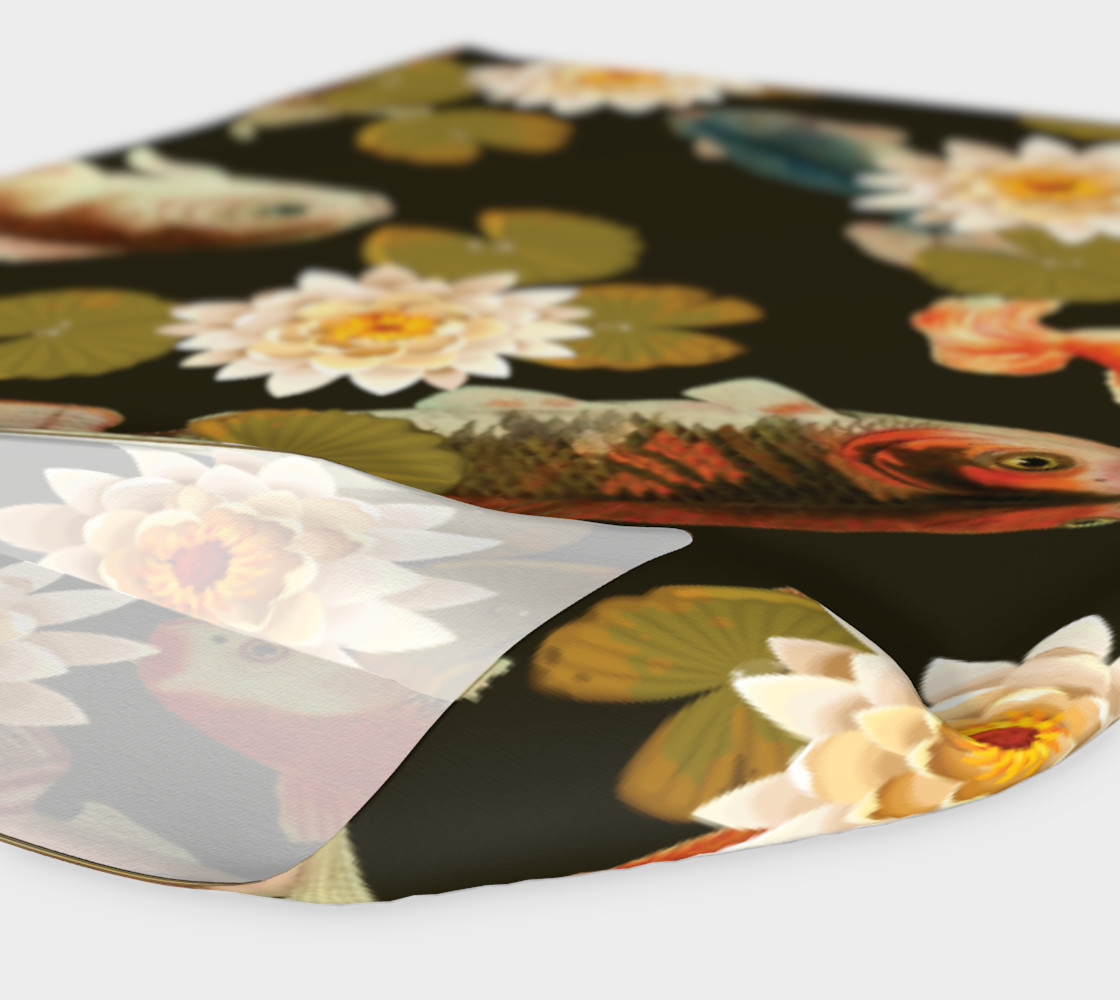 Koi & Lily Pads in Dark Water - Headband preview #4