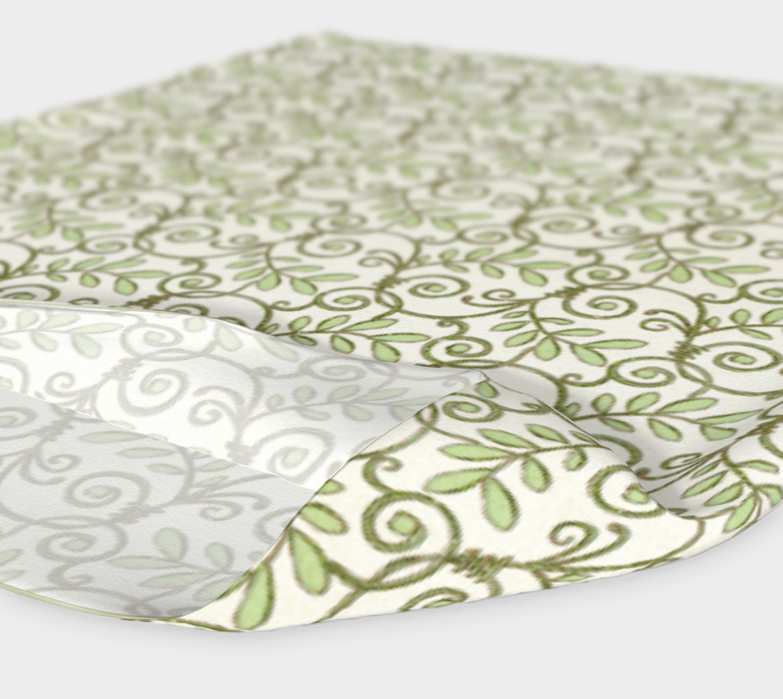 Green Cream Leafy Lace Floral Headband preview #4