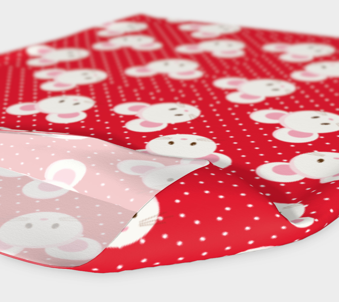 Red Polka Dot Mouse Headband preview #4