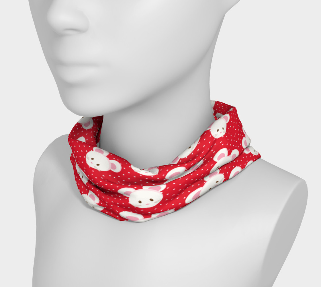 Red Polka Dot Mouse Headband preview #3