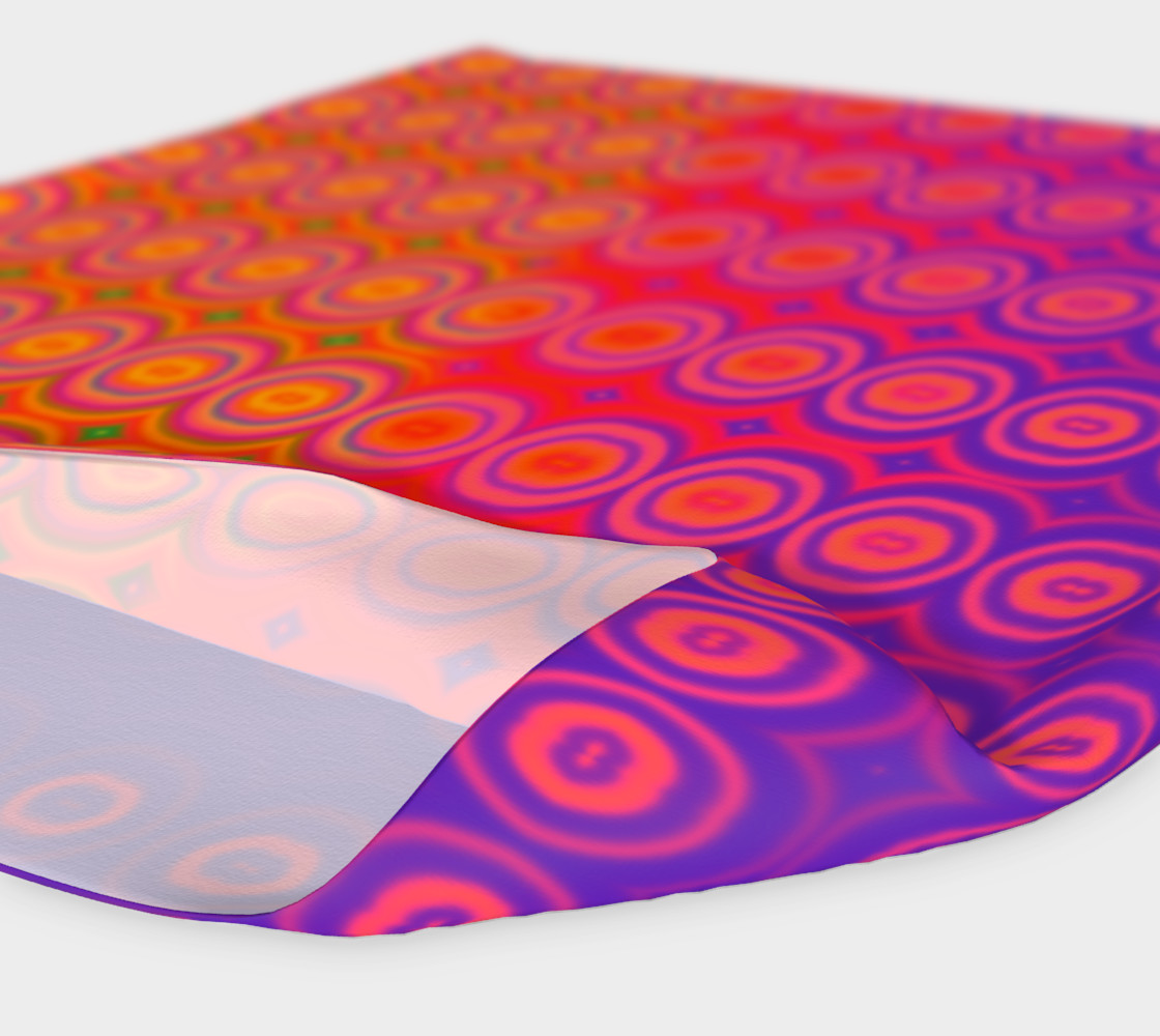Purple and Orange Abstract Circles Pattern Retro preview #4