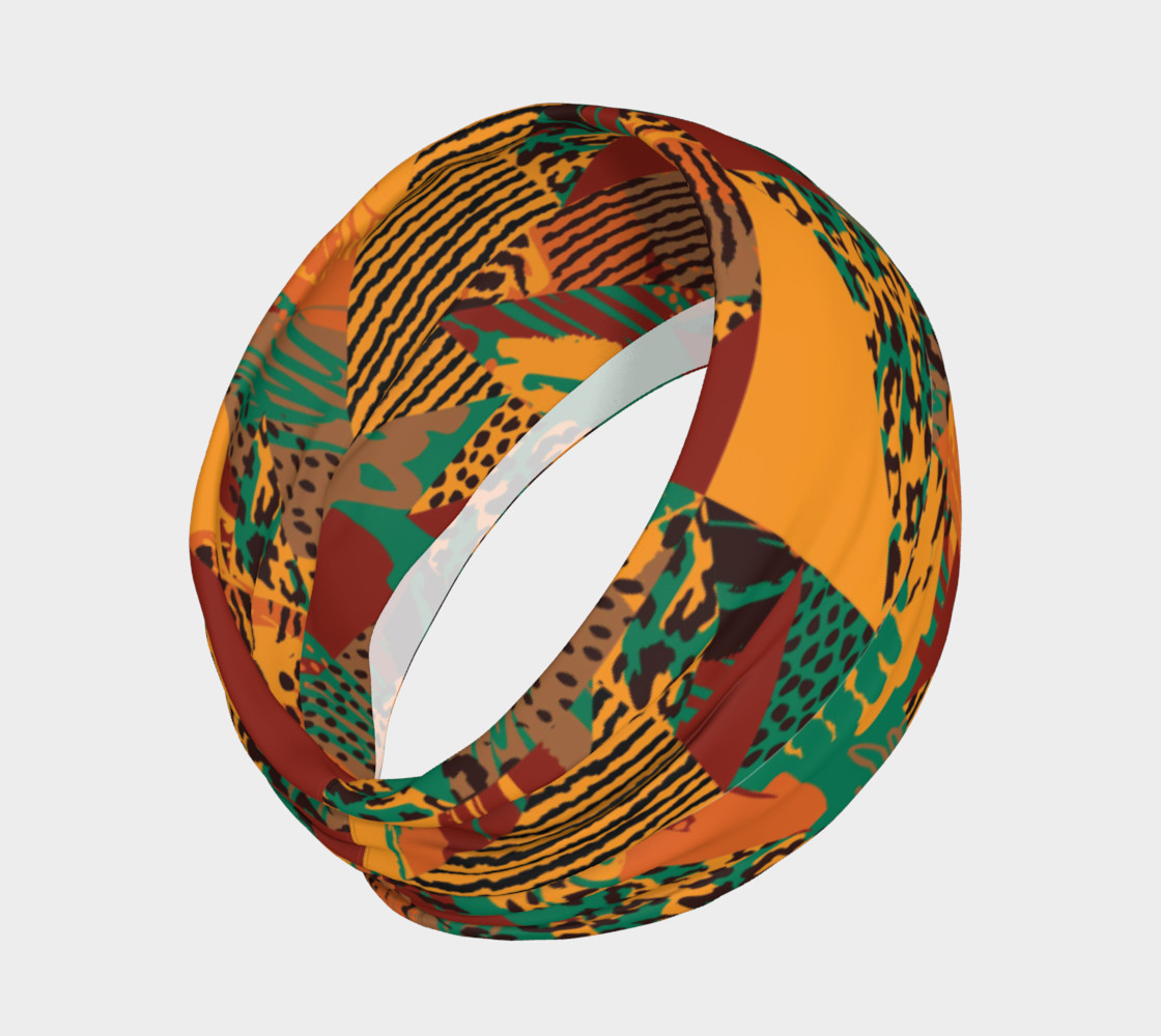 Abstract Safari Print Headband preview #2