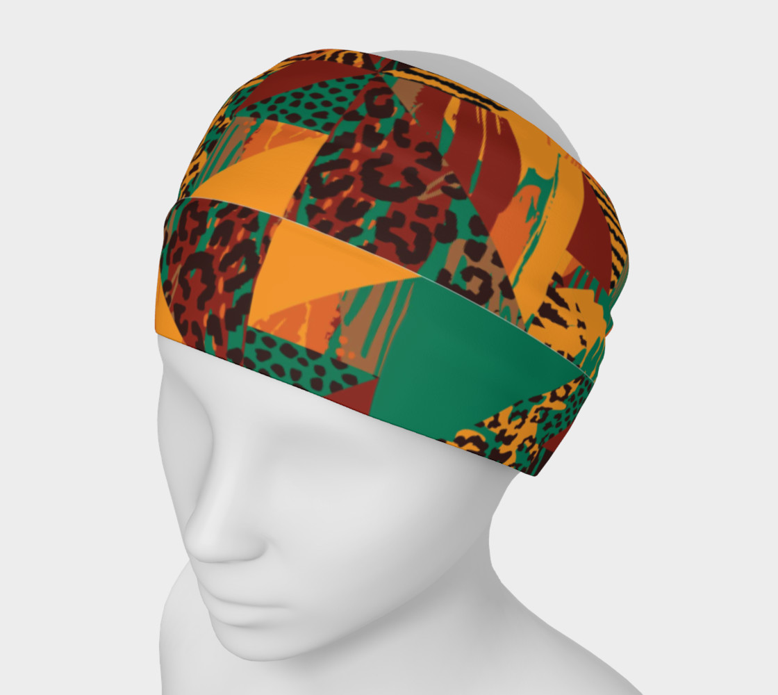 Abstract Safari Print Headband preview #1