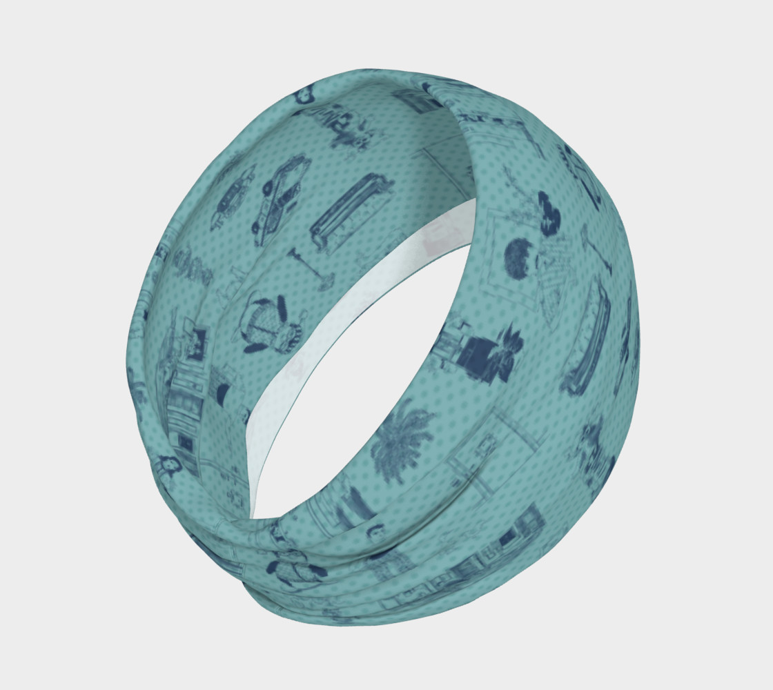 Aperçu de Friends Headband - blue dots #2