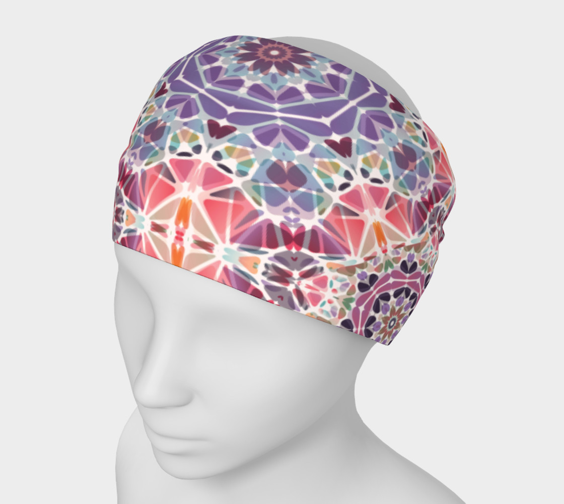 Purple and Pink Kaleidoscope Headband preview #1