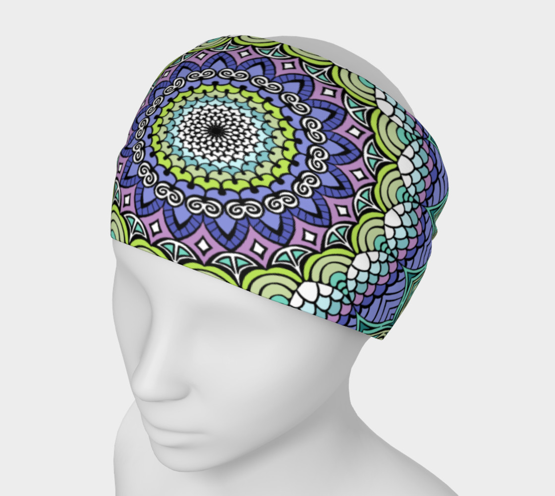 Aperçu de Purple n' Green Machine Headband #1