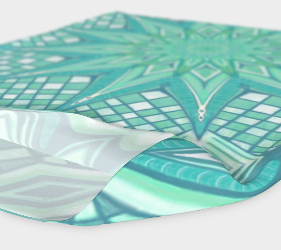 Aperçu de Burst Mandala Turquoise Headband #4