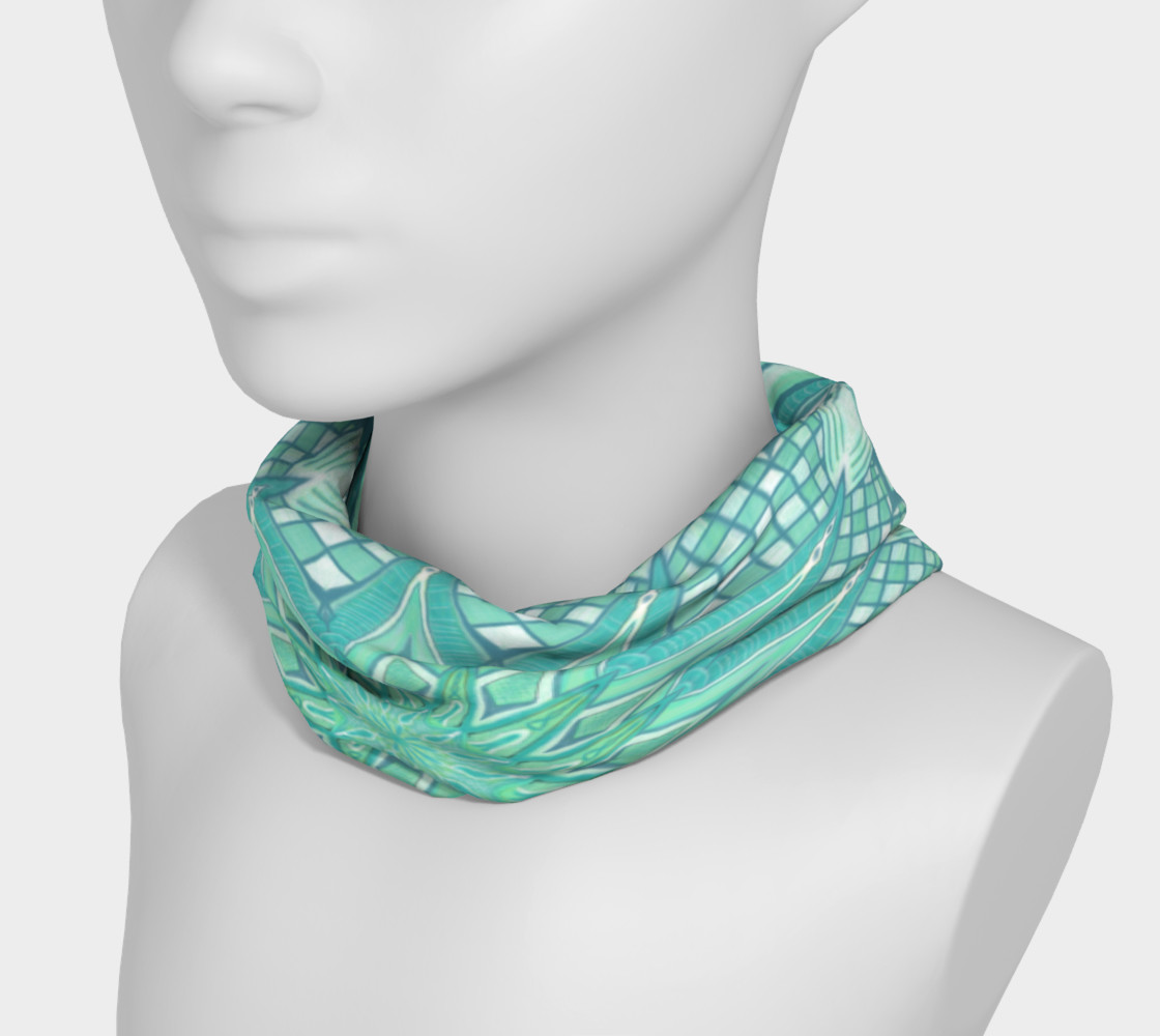 Aperçu de Burst Mandala Turquoise Headband #3