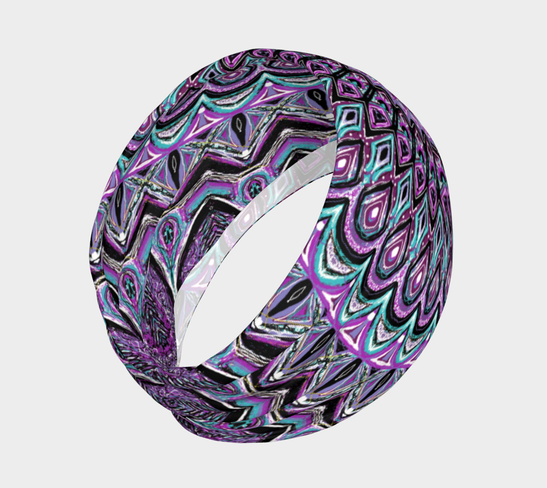 Aperçu de Blackberry Bliss Mandala Headband #2