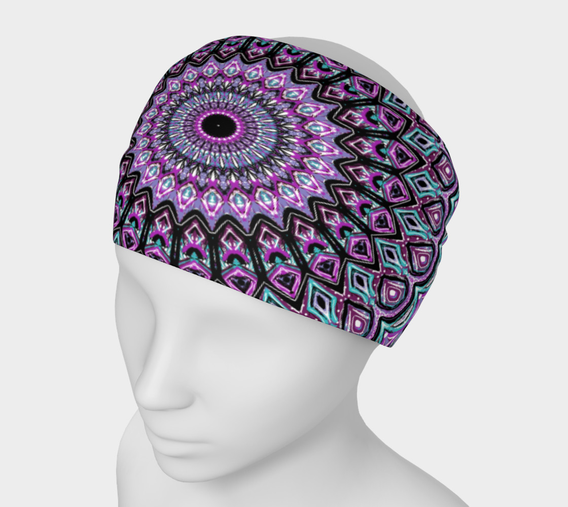 Aperçu de Blackberry Bliss Mandala Headband #1