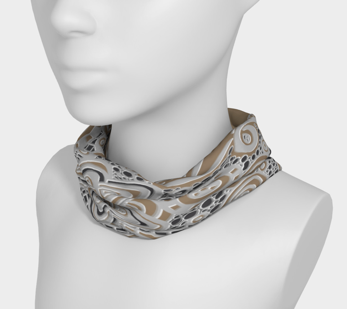 Aperçu de Just a Squiggle Here and There Taupe Headband #3