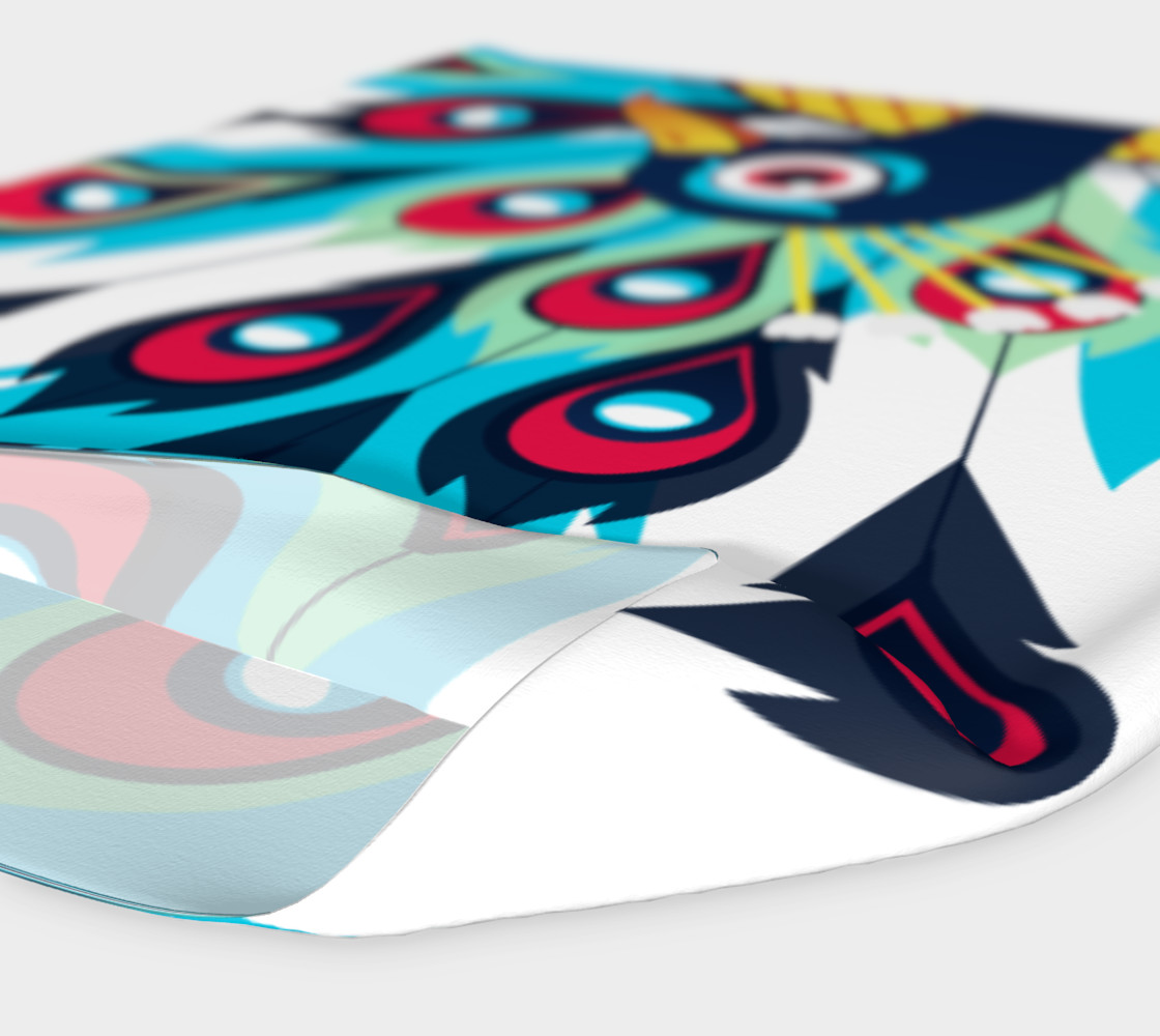 Beautiful Peacock Pose Pattern White Background preview #4