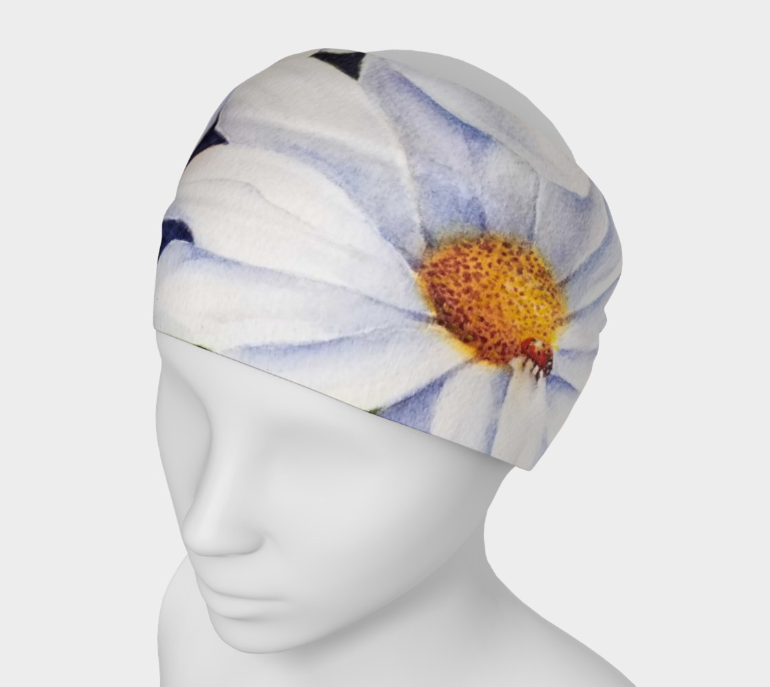 White Daisies Lady Bug Head Band preview #1