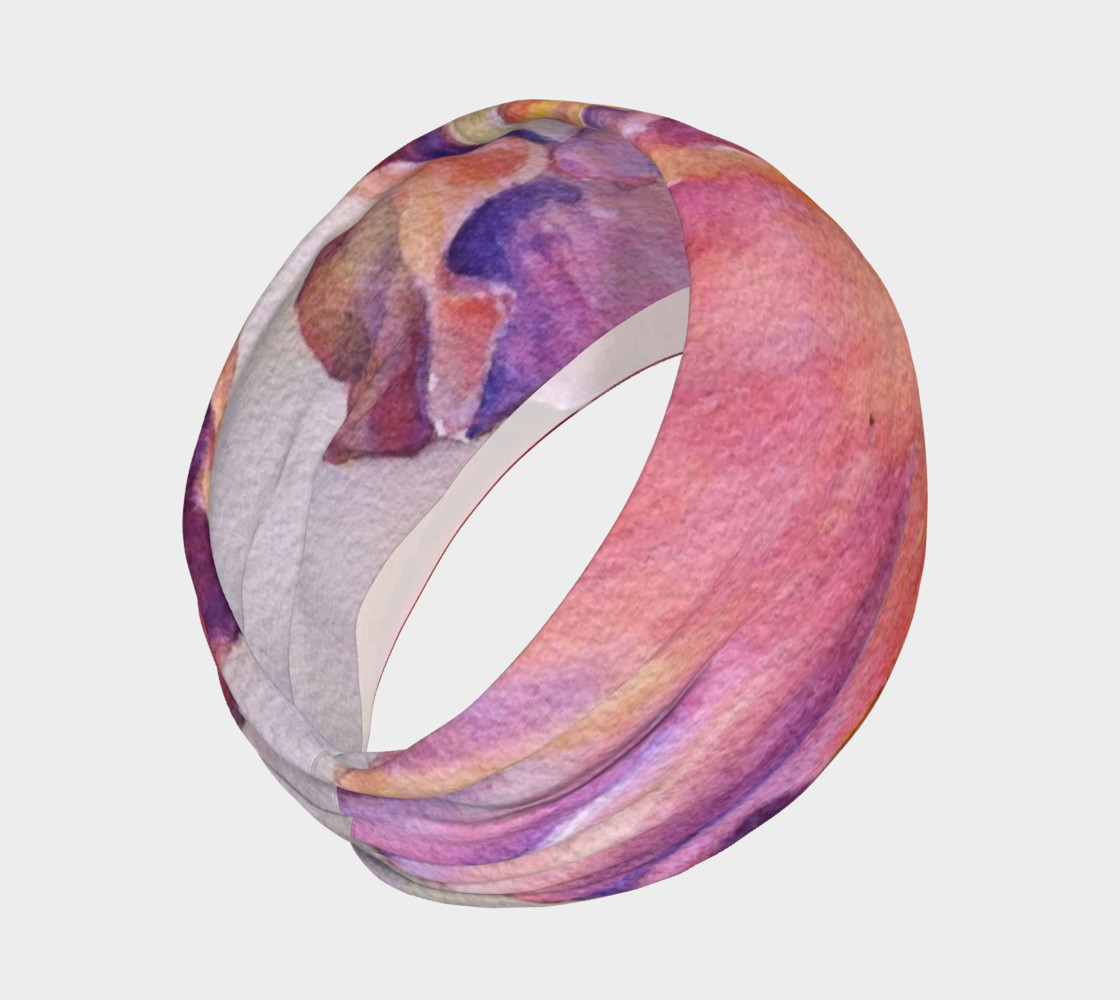 Pink Iris Petals Head Band preview #2