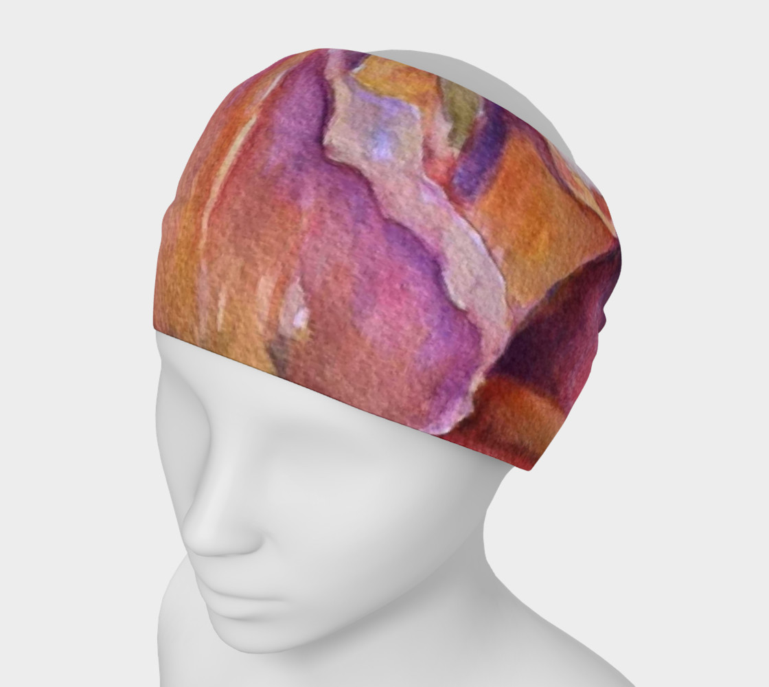 Pink Iris Petals Head Band preview #1
