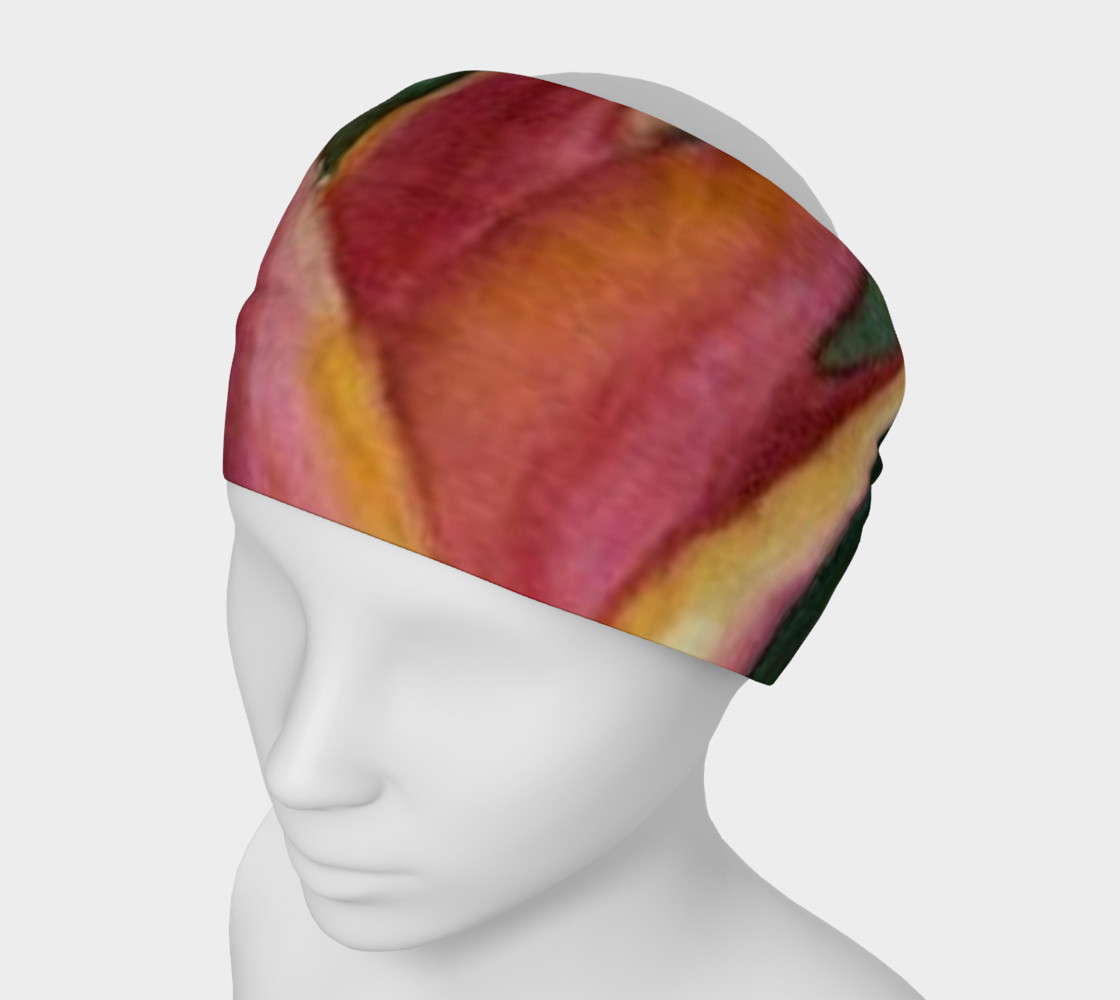 Orange Yellow Tulip Petals Headband preview #1