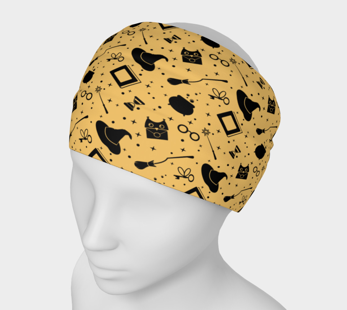 Magic symbols yellow headband 3D preview